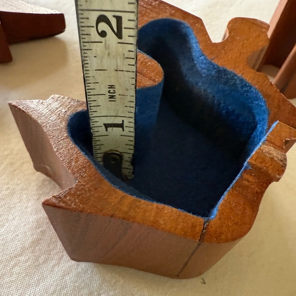 Handcrafted Wooden Angel Shape Secret Jewelry Puzzle Box - Picture 3 of 11